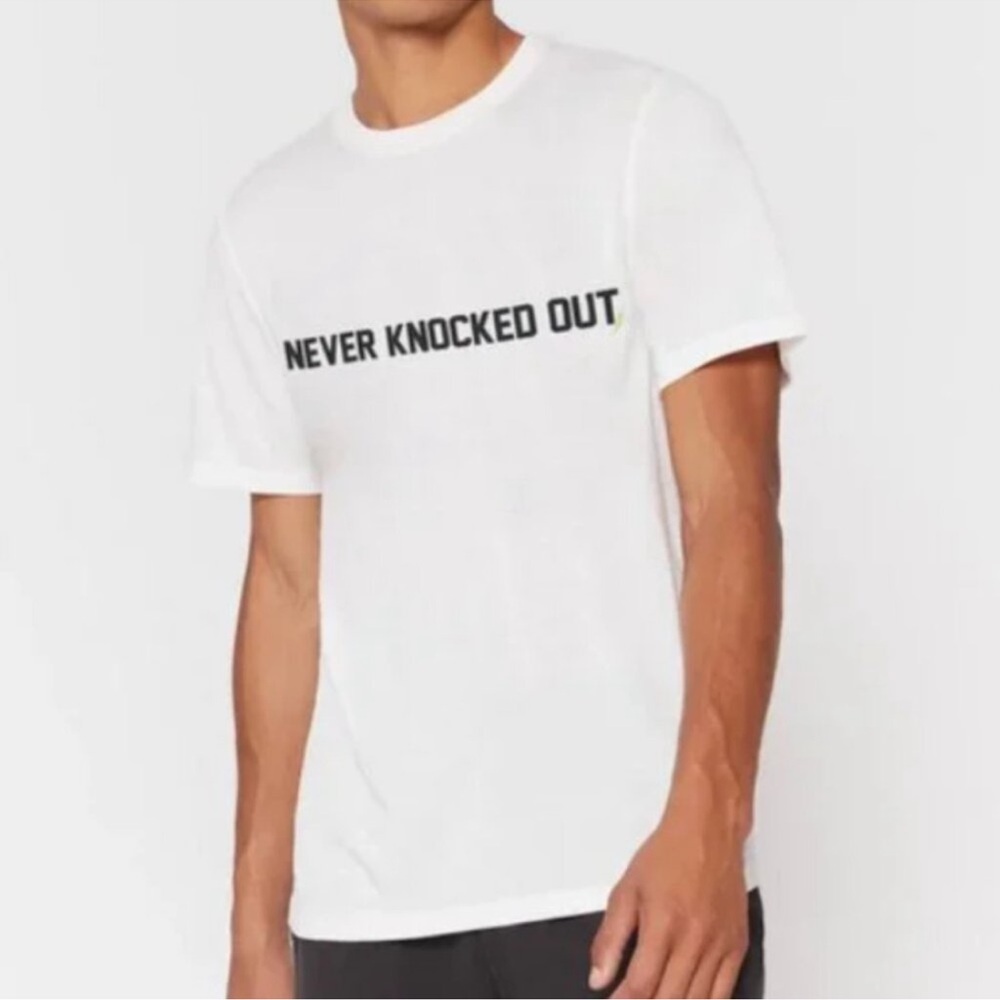 NEW Spiritual Gangster X Kendall Toole White "Never Knocked Out" Tee